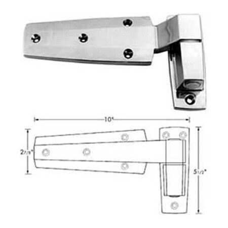 Allpoints Allpoints 1231149 Hinge, Cam (1-3/4" Ofst) For Standard Keil 1231149